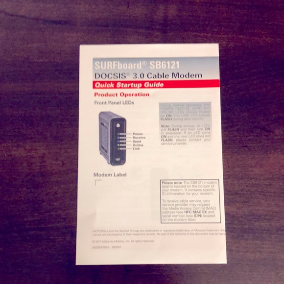 Motorola SURFboard Extreme Cable Modem (SB6121) - Picture 12 of 13